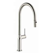 Abode Tubist AT1230 Single Lever Pull Out Kitchen Tap in Brushed Nickel