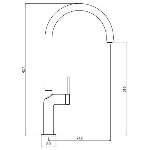 Abode Tubist Single Lever Kitchen Tap