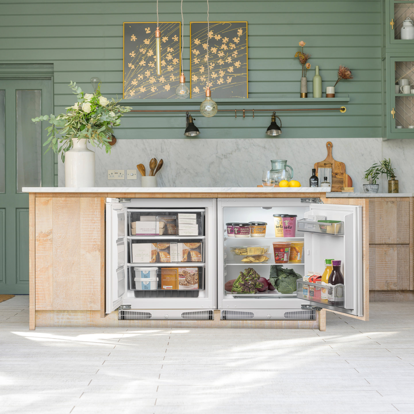 Built under larder deals fridge