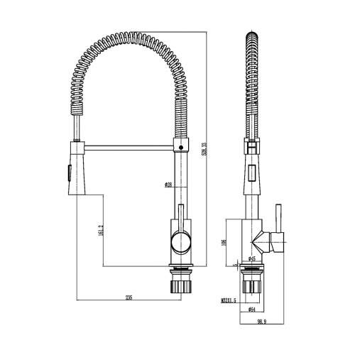 Reginox DOURO Kitchen Mixer Tap with Flexible Spray