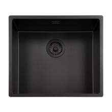 Reginox New York 50x40 Single Bowl Sink in Jet Black