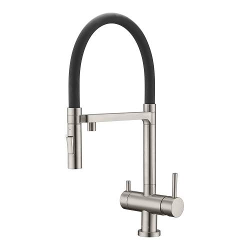 Clearwater Bellatrix Brushed Nickel Professional Filter Tap with Detachable Spout