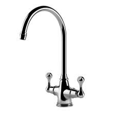 Clearwater Coriolis Traditional Twin Lever Kitchen Tap