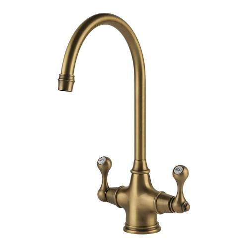 Clearwater Coriolis Traditional Twin Lever Kitchen Tap