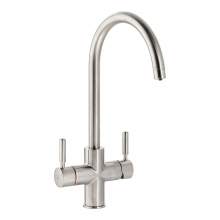 Bluci TreAcqua-C 3 in 1 Hot Tap with Swan Spout in Brushed Nickel