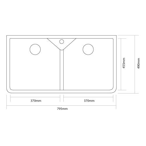 Caple CHEPSTOW2 Double Bowl Ceramic Sink