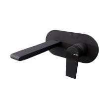 Vema Timea Matt Black Wall Mounted Basin Mixer