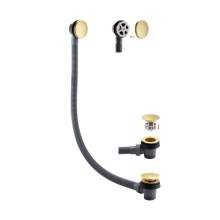 Bathrooms to Love Brushed Brass Sprung Bath Waste & Overflow