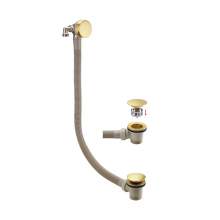 Bathrooms to Love Brushed Brass Bath Filler Waste & Overflow