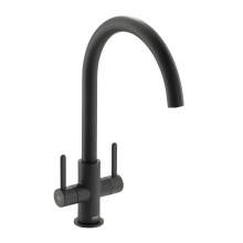 Carron Phoenix Rosolina J Spout Twin Lever Kitchen Tap