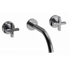 Abode Serenitie Wall Mounted 3 Hole Basin and Bath Mixer in Chrome