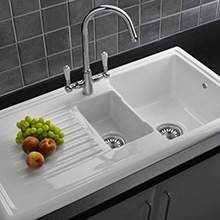 Ceramic kitchen sinks