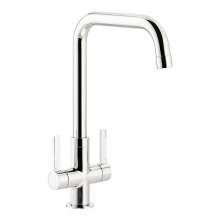 Abode Pico Quad Twin Lever Monobloc Kitchen Tap in Chrome AT2134