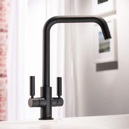 Abode Globe  Quad Twin Lever Monobloc Kitchen Tap