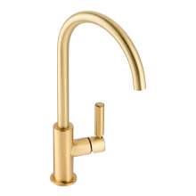 Abode Globe Single Lever Kitchen Tap in Brushed Brass AT2148