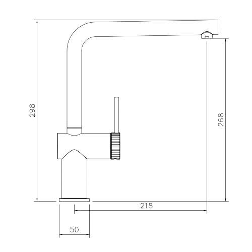 Abode Fraction Single Lever Kitchen Tap