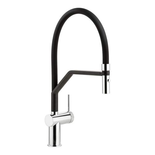 Abode Fraction Professional Pull Around With Spray Kitchen Tap in Chrome AT2160