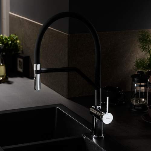 Abode Fraction Professional Pull Around With Spray Kitchen Tap