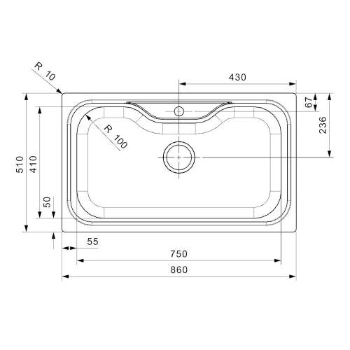 Reginox JUMBO Single Large Bowl Kitchen Sink