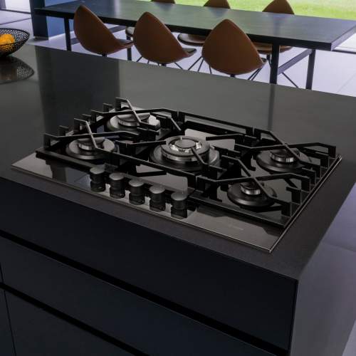 Caple C887G Gas-On-Glass Gunmetal Hob