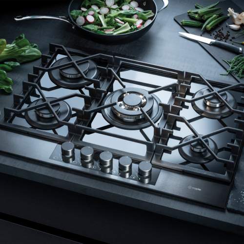 Caple C887G Gas-On-Glass Gunmetal Hob