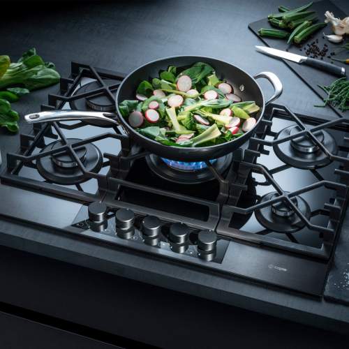 Caple C887G Gas-On-Glass Gunmetal Hob