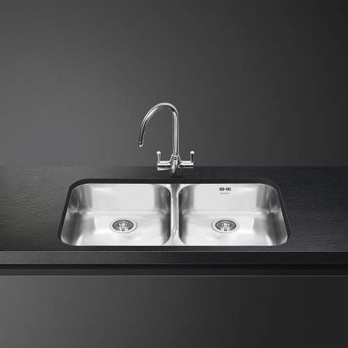 Smeg Alba UM4545 Undermount 2.0 Bowl Kitchen Sink