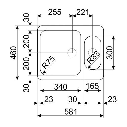 Smeg Alba UM3416-1 Undermount 1.5 Bowl Kitchen Sink