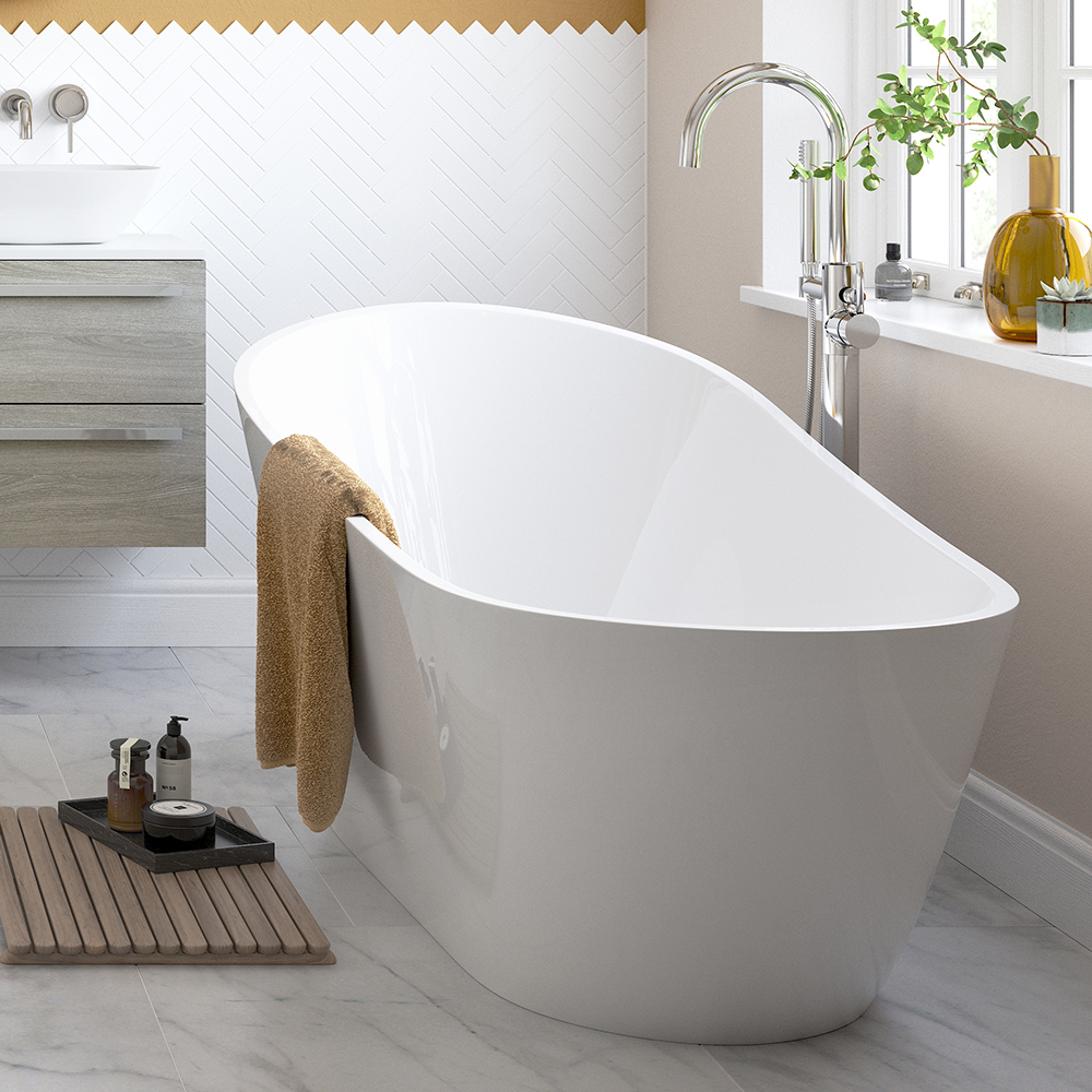 single ended free standing bath