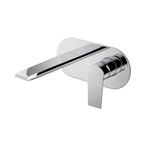 Vema Timea Chrome Wall Mounted Basin Mixer Tap