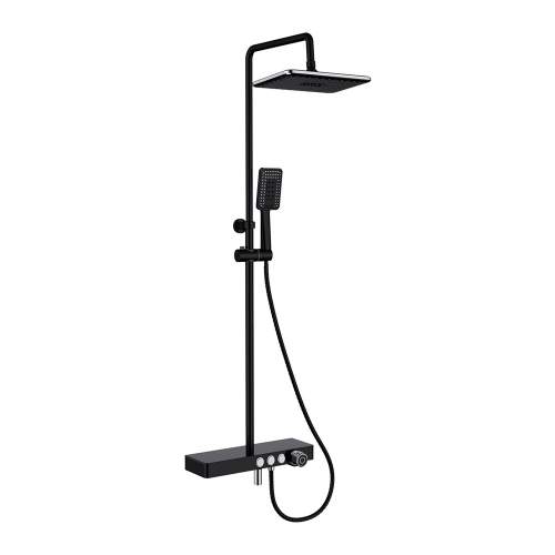 Bluci Black Thermostatic Mixer Shower Column