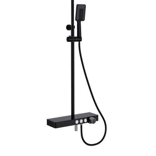 Bluci Black Thermostatic Mixer Shower Column