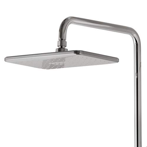 Bluci White and Chrome Thermostatic Mixer Shower Column