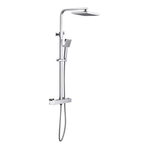 Bluci Quadro Cool-Touch Thermostatic Mixer Shower with Square Shower Head