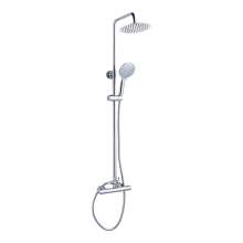 Bluci Rondi Thermostatic Bar Mixer with Round Handset and Overhead