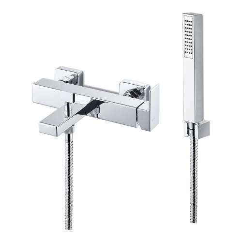 Bluci Lys Chrome Wall Mounted Bath Shower Mixer