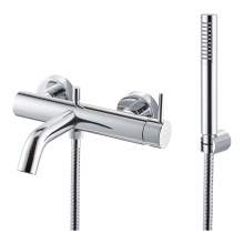 Bluci Maira Chrome Wall Mounted Bath Shower Mixer