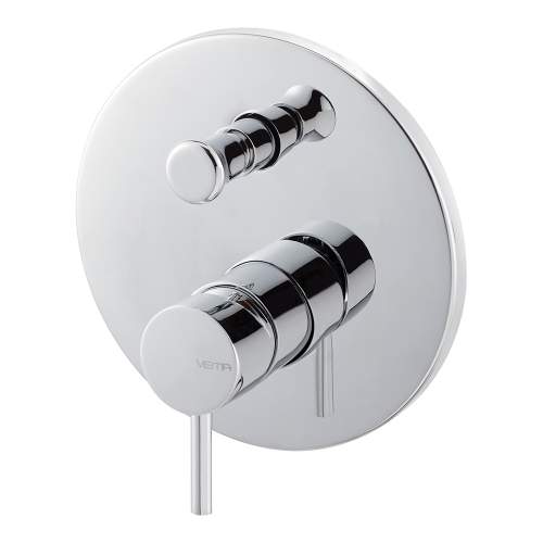Bluci Maira Chrome Two Outlet Concealed Shower Mixer with Diverter