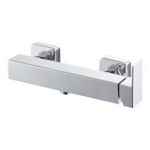 Bluci Lys Chrome Wall Mounted Single Outlet Bar Shower