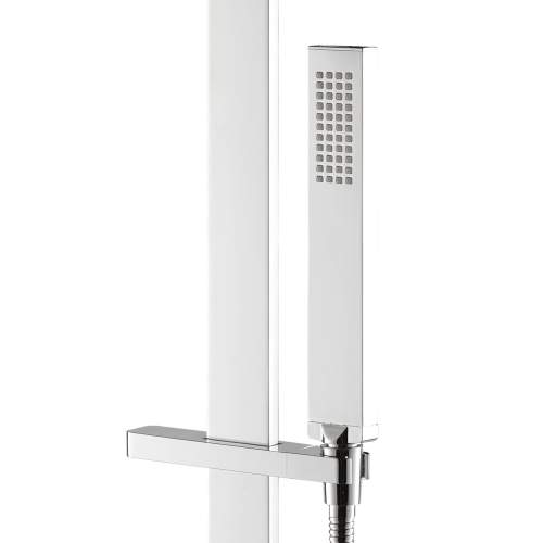 Bluci Lys Chrome Riser Rail with Hose and Handset