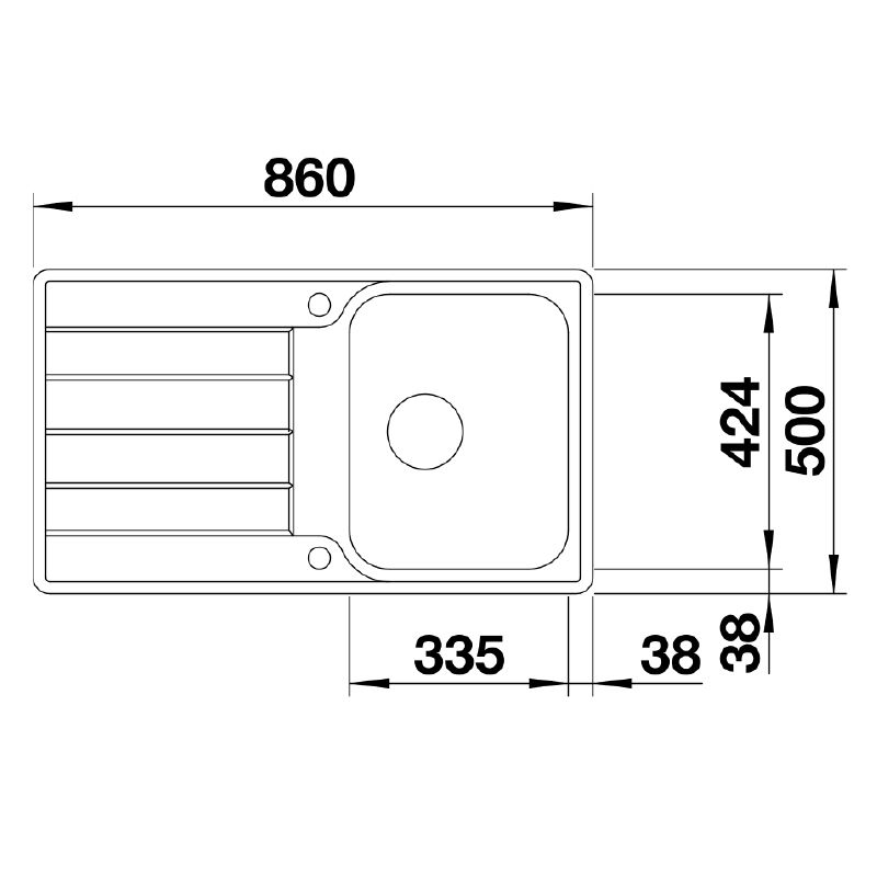 Blanco Classimo 45 S-IF Compact Kitchen Sink - Sinks-Taps.com