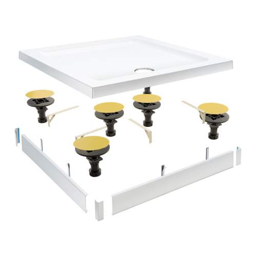 Bluci Easy Plumb Shower Tray Riser Kit - 1200mm Panel & Leg Pack