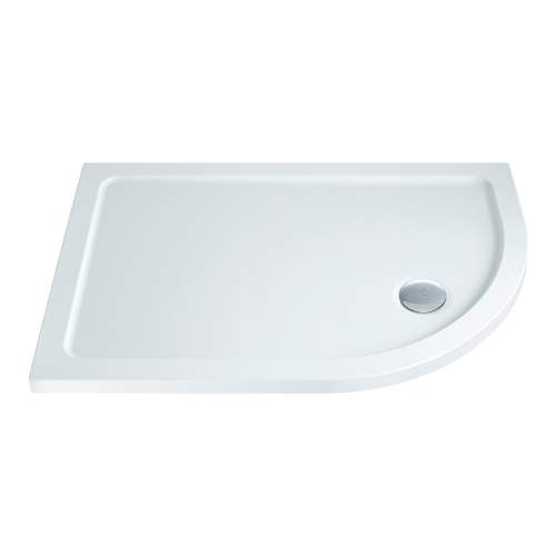 Bluci Low Profile 1200mm Wide Offset Quadrant Slimline Shower Tray