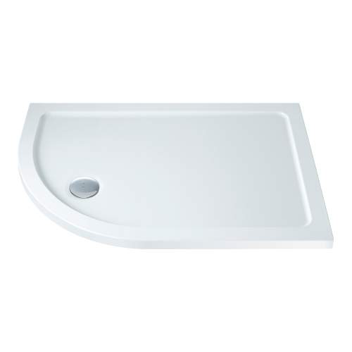Bluci Low Profile 1200mm Wide Offset Quadrant Slimline Shower Tray