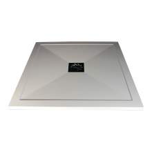 Bluci Ultra-Slim 800mm Wide Square Stone Resin Shower Tray