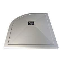 Bluci Ultra-Slim 1000mm Wide Offset Quadrant Stone Resin Shower Tray