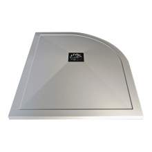 Bluci Ultra-Slim 1000mm Wide Offset Quadrant Stone Resin Shower Tray