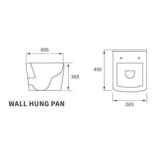Bluci Tilia Rimless Wall Hung WC with Soft Close Seat