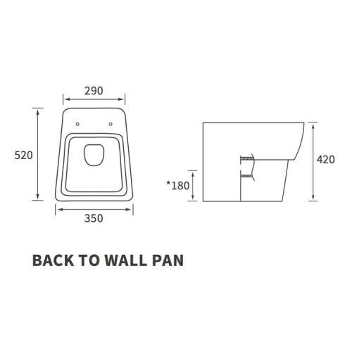 Bluci Amyris Back to Wall WC with Soft Close Seat