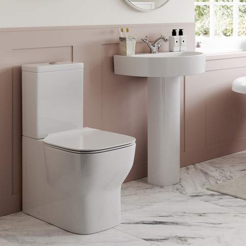 Bluci Senna Fully Shrouded Close Coupled WC with Soft Close Seat